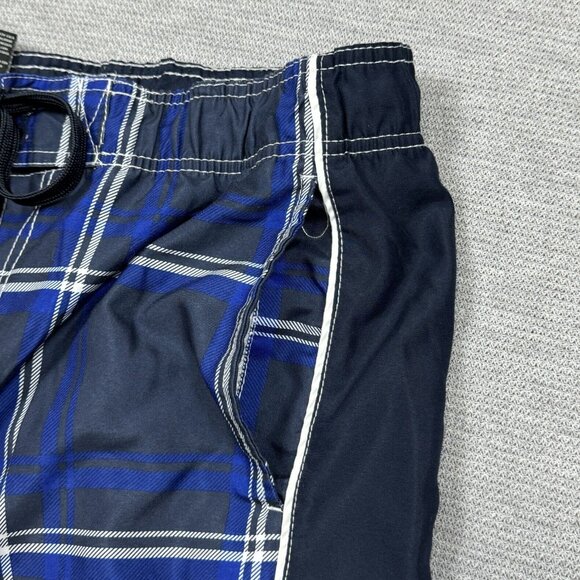 Ocean Pacific Mens Multicolor Plaid Board Shorts Drawstring Waist Lined Size L - Picture 5 of 11